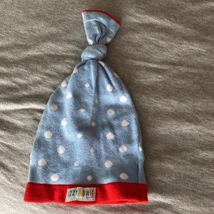 Blue and Red Polka Dot Hat for Baby